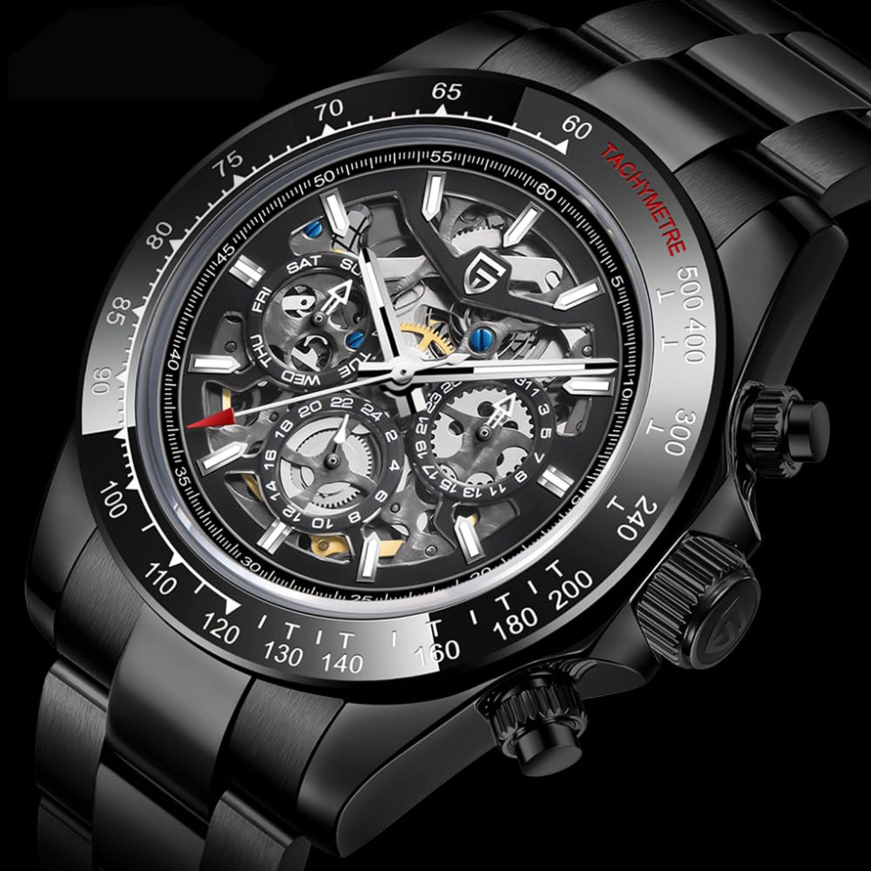 large Часы мужские Pagani Design PD-1777 Black 0